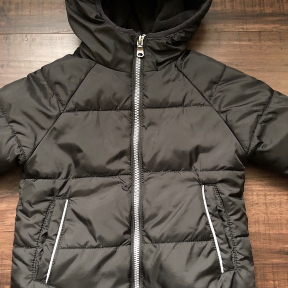 Wonder Nation Black Winter Coat _GUC - Picture 3 of 7